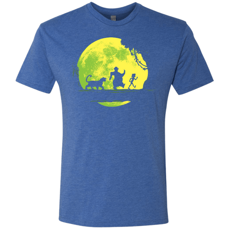 T-Shirts Vintage Royal / S Jungle Moonwalk Men's Triblend T-Shirt