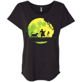 T-Shirts Vintage Black / X-Small Jungle Moonwalk Triblend Dolman Sleeve