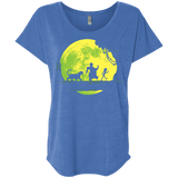 T-Shirts Vintage Royal / X-Small Jungle Moonwalk Triblend Dolman Sleeve