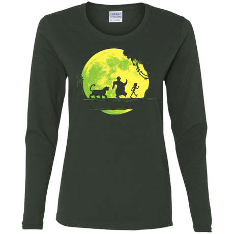 T-Shirts Forest / S Jungle Moonwalk Women's Long Sleeve T-Shirt