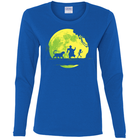 T-Shirts Royal / S Jungle Moonwalk Women's Long Sleeve T-Shirt