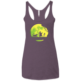 T-Shirts Vintage Purple / X-Small Jungle Moonwalk Women's Triblend Racerback Tank