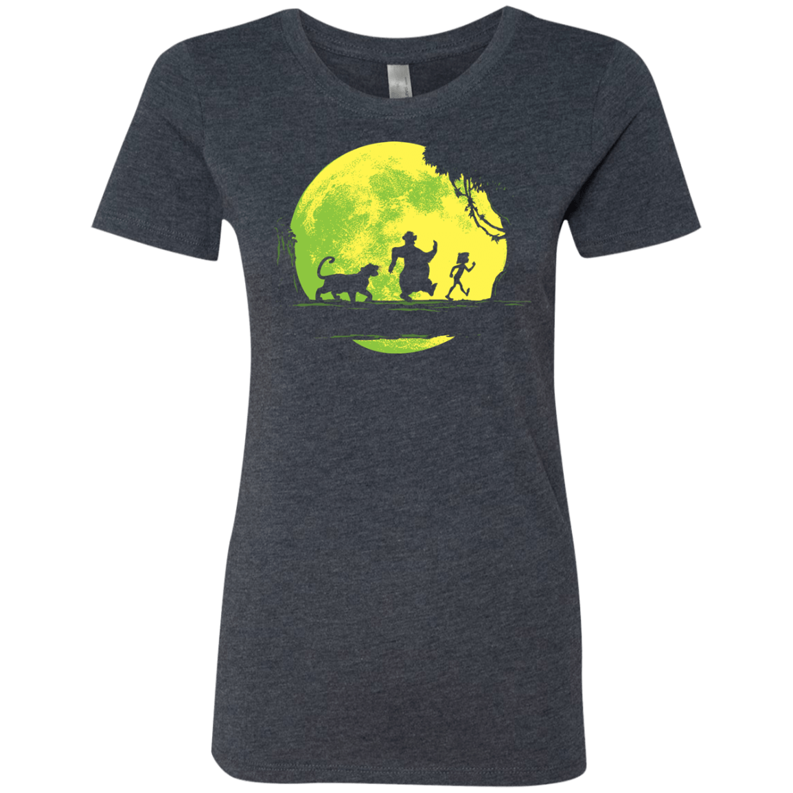 T-Shirts Vintage Navy / S Jungle Moonwalk Women's Triblend T-Shirt