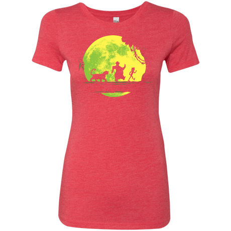 T-Shirts Vintage Red / S Jungle Moonwalk Women's Triblend T-Shirt