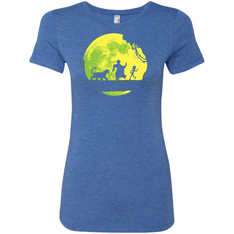 T-Shirts Vintage Royal / S Jungle Moonwalk Women's Triblend T-Shirt