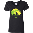 T-Shirts Black / S Jungle Moonwalk Women's V-Neck T-Shirt