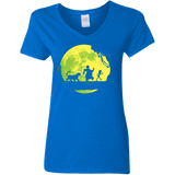 T-Shirts Royal / S Jungle Moonwalk Women's V-Neck T-Shirt