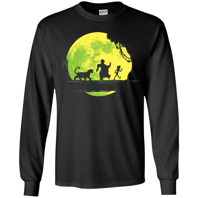T-Shirts Black / YS Jungle Moonwalk Youth Long Sleeve T-Shirt