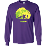 T-Shirts Purple / YS Jungle Moonwalk Youth Long Sleeve T-Shirt