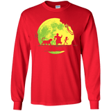 T-Shirts Red / YS Jungle Moonwalk Youth Long Sleeve T-Shirt