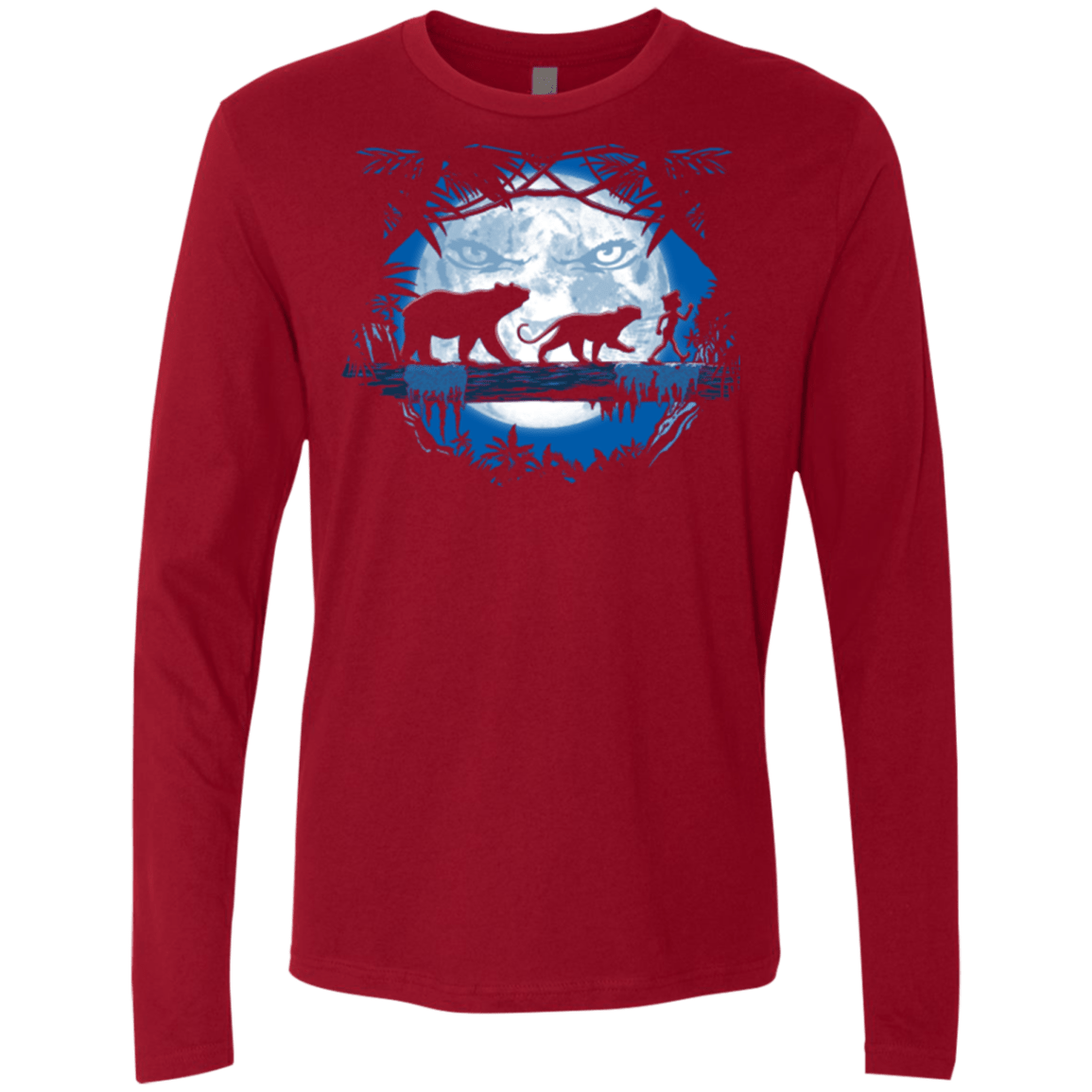 T-Shirts Cardinal / Small Jungle Pals Men's Premium Long Sleeve