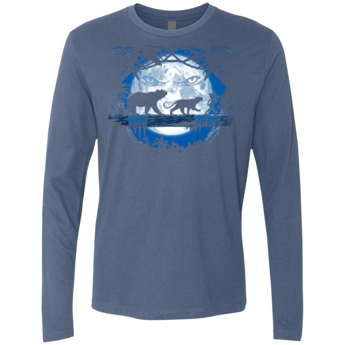 T-Shirts Indigo / Small Jungle Pals Men's Premium Long Sleeve