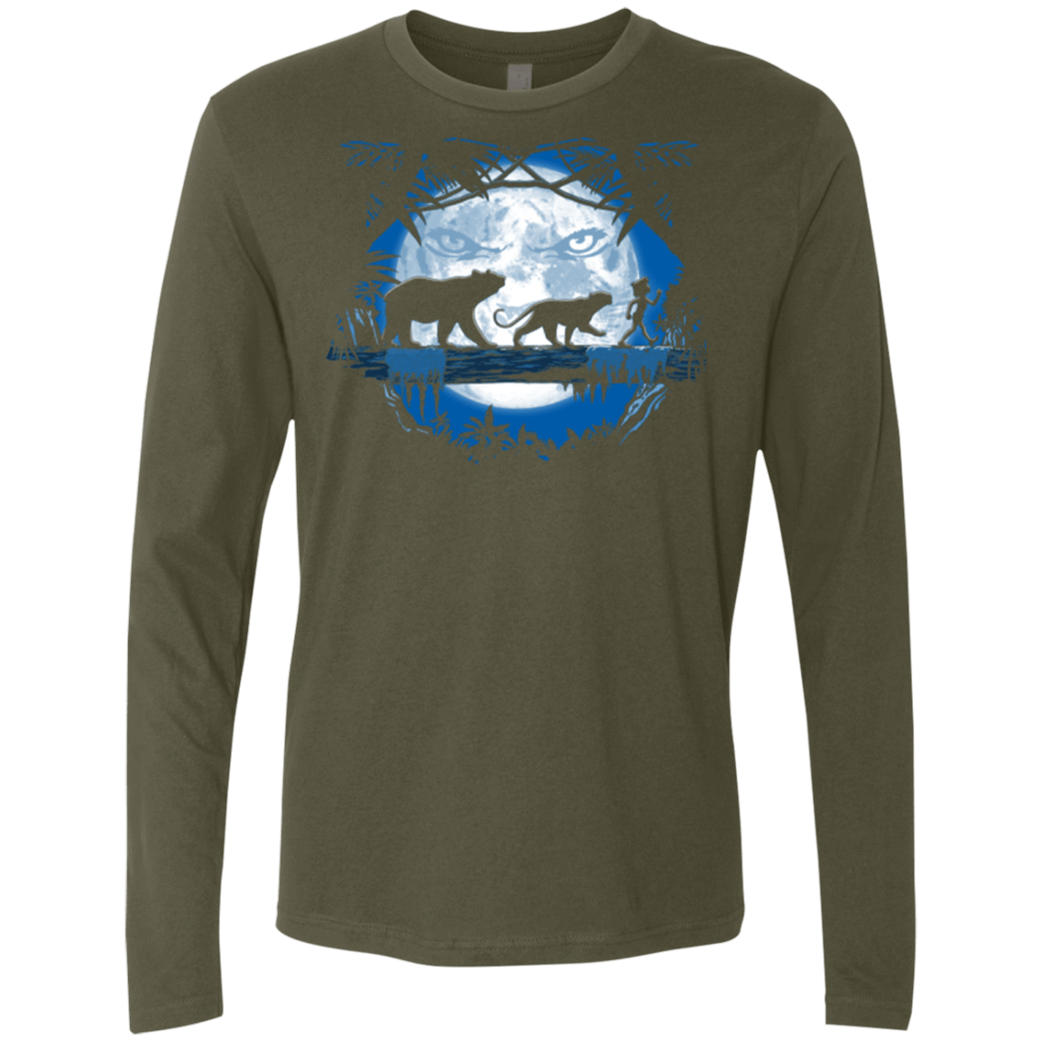 T-Shirts Military Green / Small Jungle Pals Men's Premium Long Sleeve