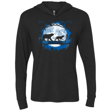 T-Shirts Vintage Black / X-Small Jungle Pals Triblend Long Sleeve Hoodie Tee