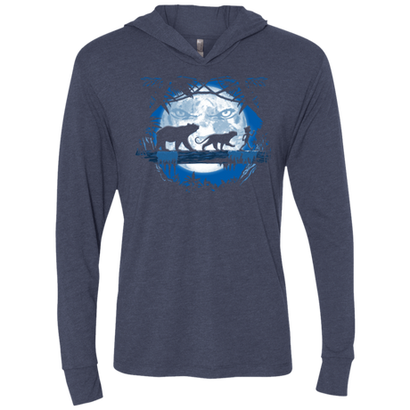 T-Shirts Vintage Navy / X-Small Jungle Pals Triblend Long Sleeve Hoodie Tee