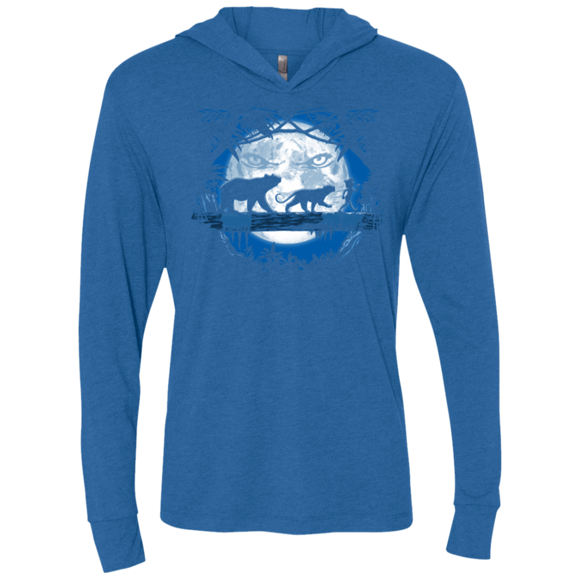 T-Shirts Vintage Royal / X-Small Jungle Pals Triblend Long Sleeve Hoodie Tee