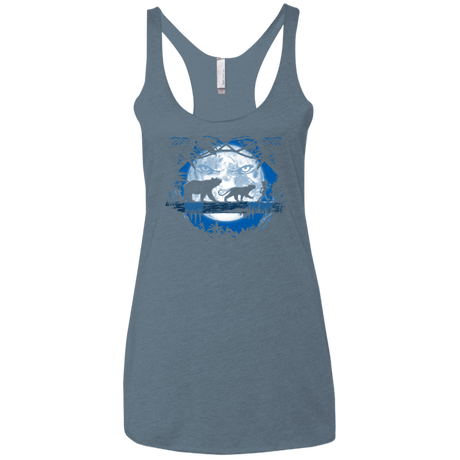 T-Shirts Indigo / X-Small Jungle Pals Women's Triblend Racerback Tank