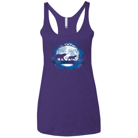 T-Shirts Purple Rush / X-Small Jungle Pals Women's Triblend Racerback Tank