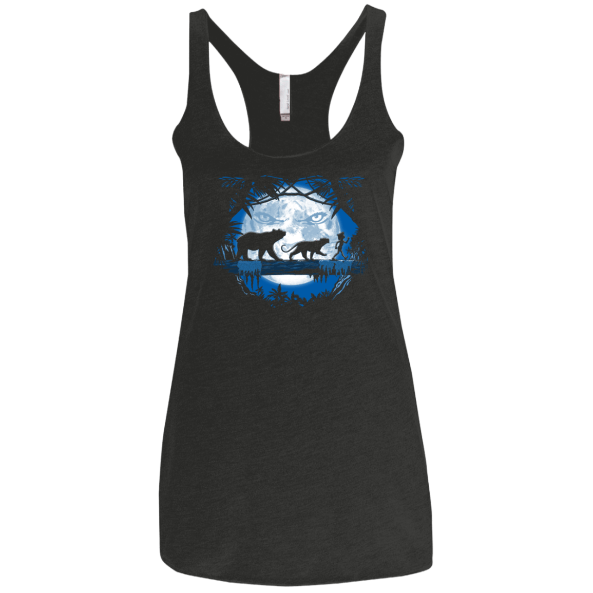 T-Shirts Vintage Black / X-Small Jungle Pals Women's Triblend Racerback Tank