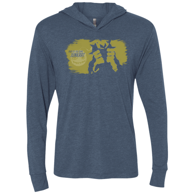 T-Shirts Indigo / X-Small Junkrat Base Triblend Long Sleeve Hoodie Tee