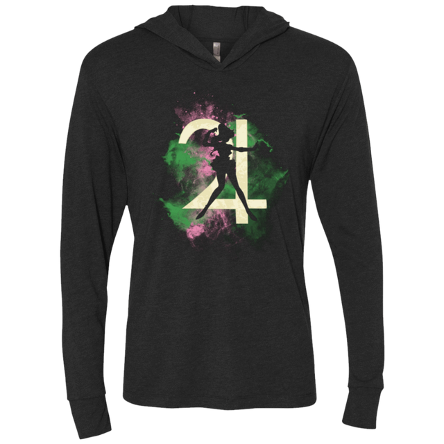 T-Shirts Vintage Black / X-Small Jupiter Space Triblend Long Sleeve Hoodie Tee