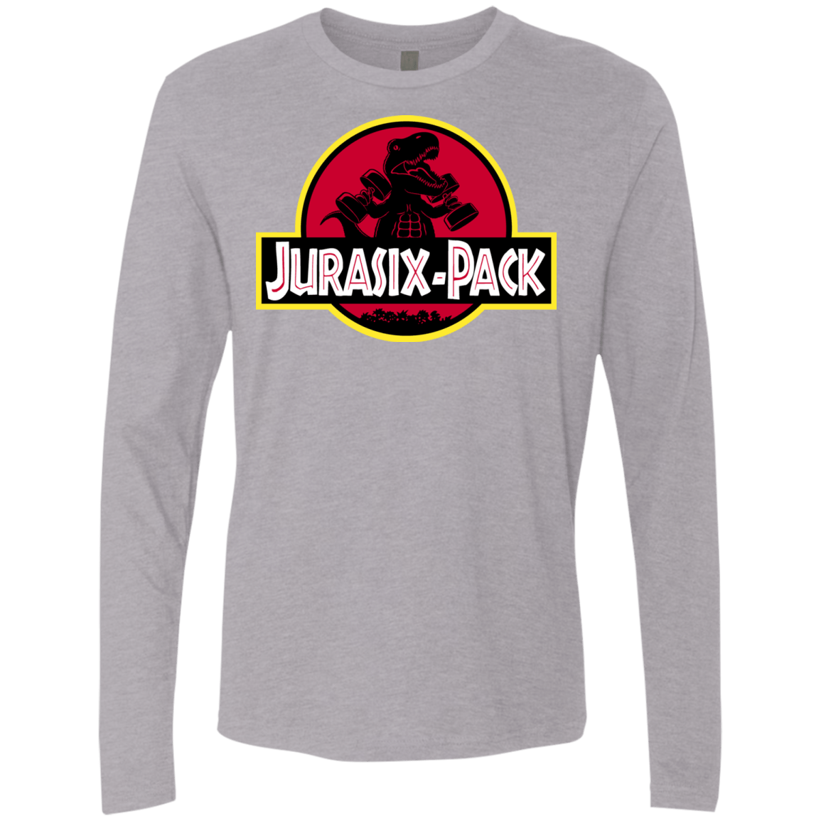 T-Shirts Heather Grey / S Jurasix-Pack Men's Premium Long Sleeve