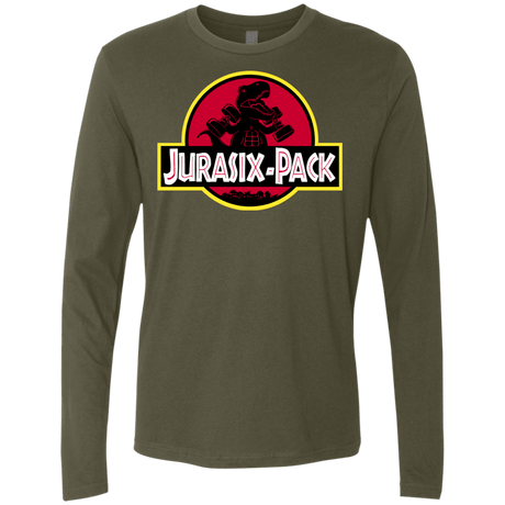 T-Shirts Military Green / S Jurasix-Pack Men's Premium Long Sleeve