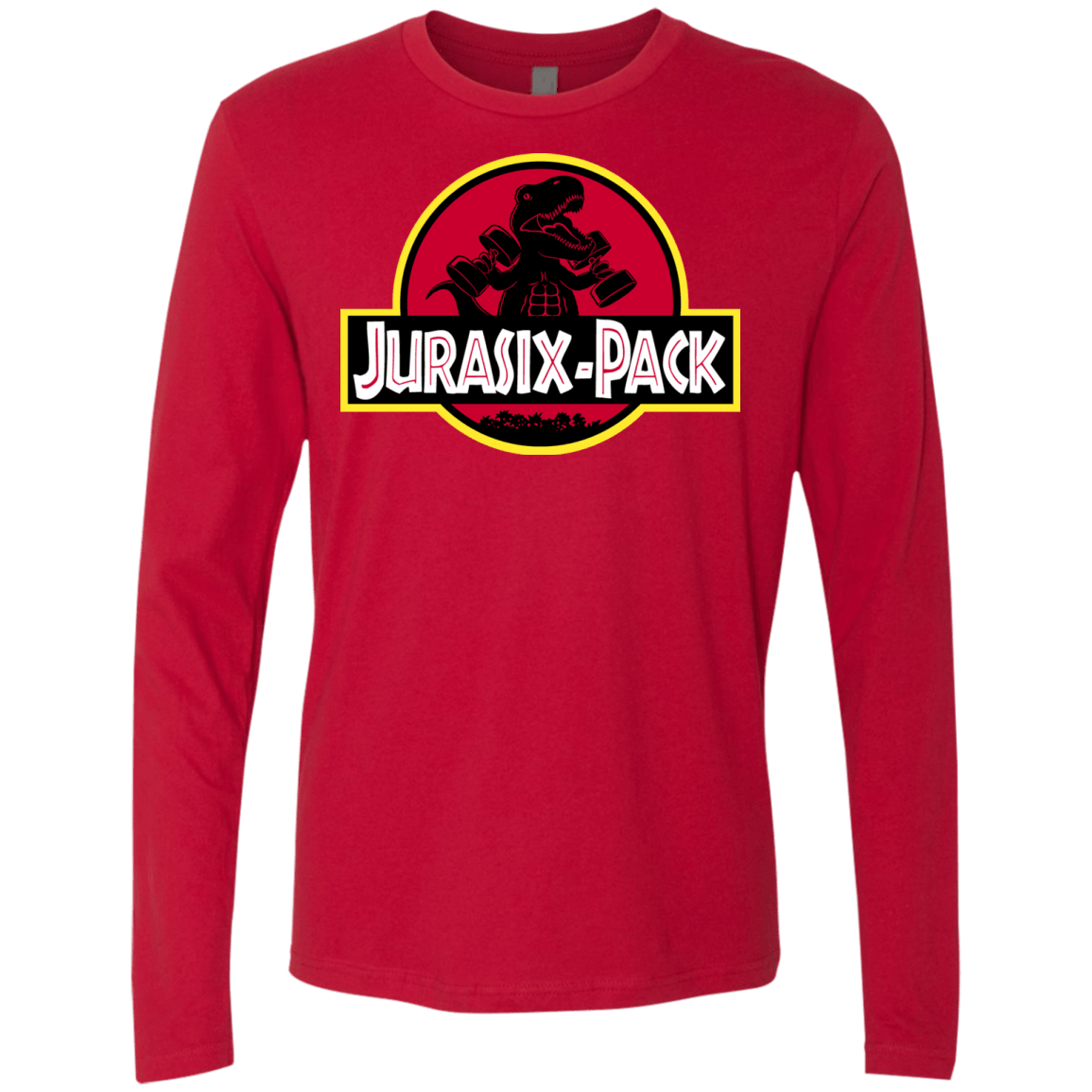T-Shirts Red / S Jurasix-Pack Men's Premium Long Sleeve