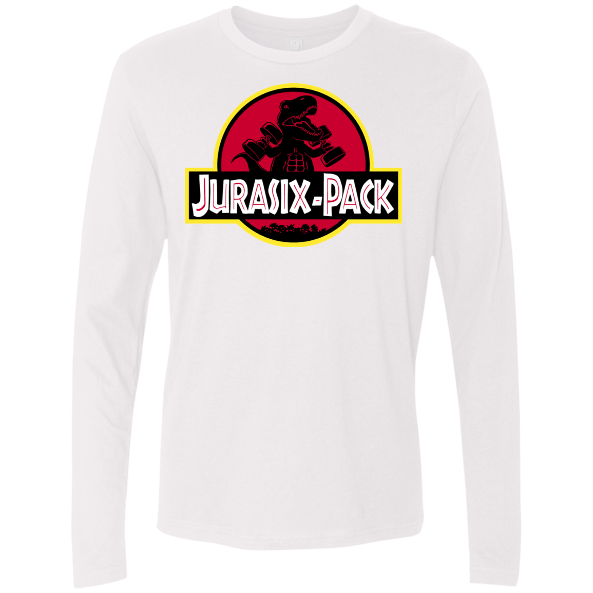 T-Shirts White / S Jurasix-Pack Men's Premium Long Sleeve