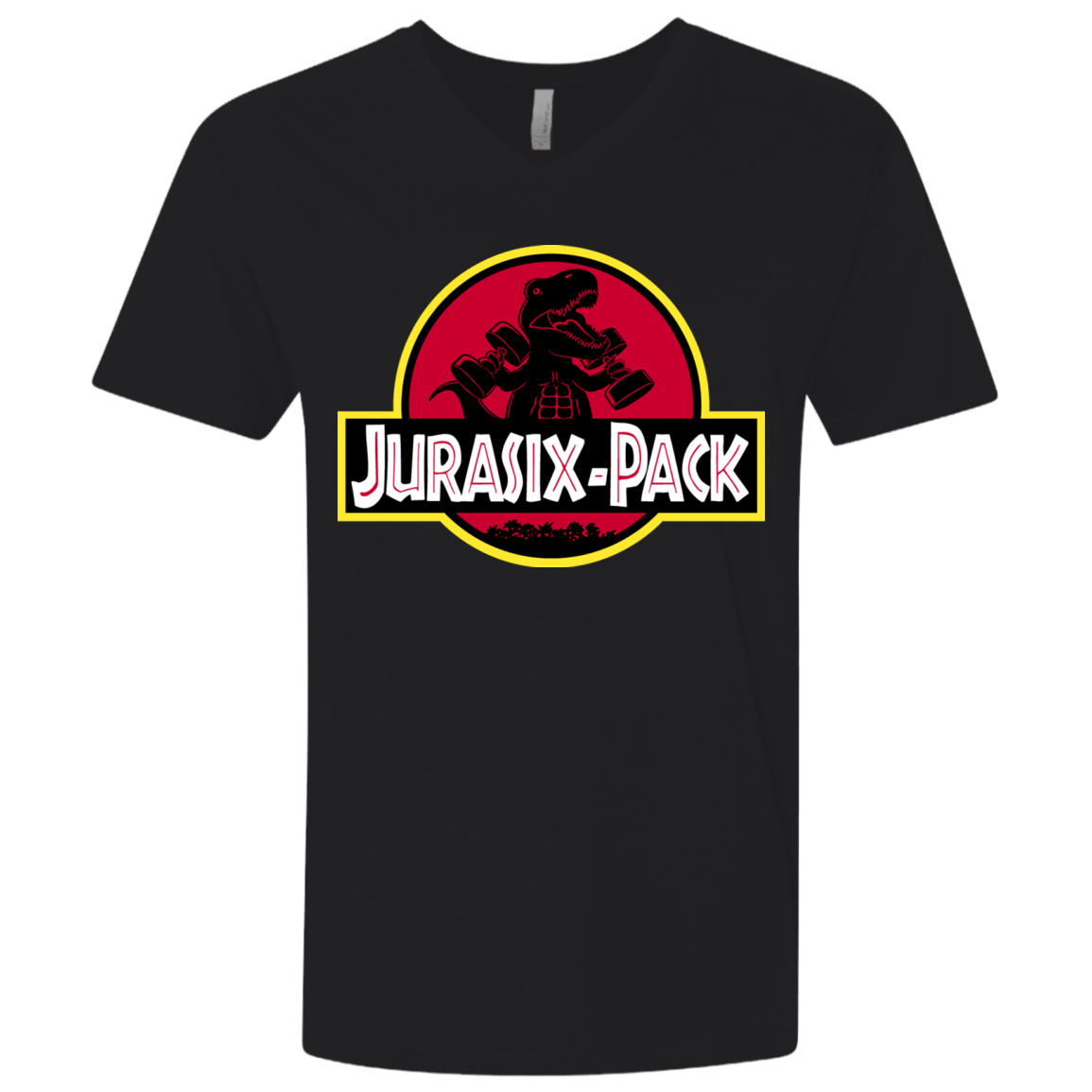 T-Shirts Black / X-Small Jurasix-Pack Men's Premium V-Neck