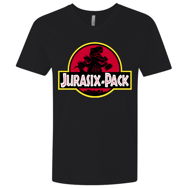 T-Shirts Black / X-Small Jurasix-Pack Men's Premium V-Neck