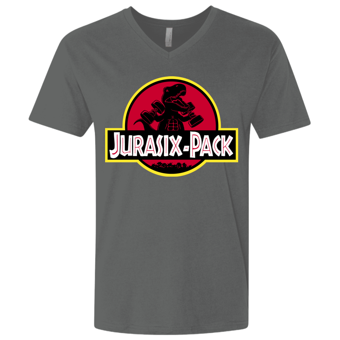 T-Shirts Heavy Metal / X-Small Jurasix-Pack Men's Premium V-Neck