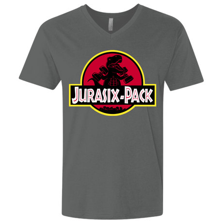 T-Shirts Heavy Metal / X-Small Jurasix-Pack Men's Premium V-Neck