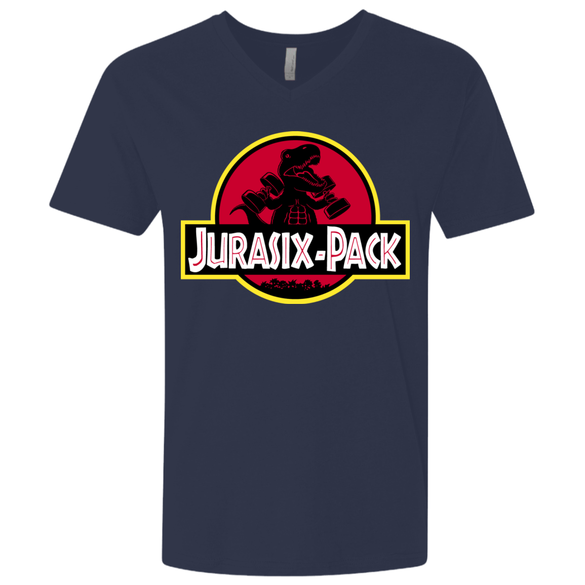 T-Shirts Midnight Navy / X-Small Jurasix-Pack Men's Premium V-Neck