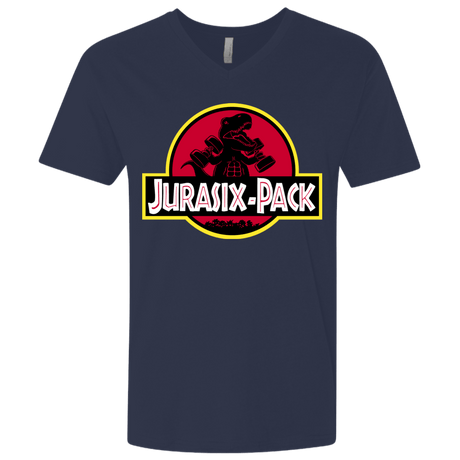 T-Shirts Midnight Navy / X-Small Jurasix-Pack Men's Premium V-Neck