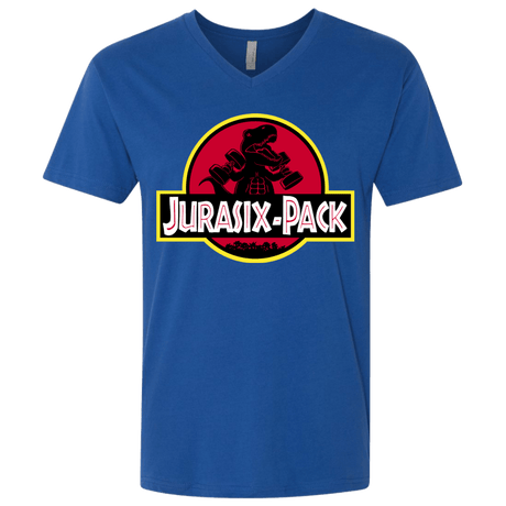 T-Shirts Royal / X-Small Jurasix-Pack Men's Premium V-Neck