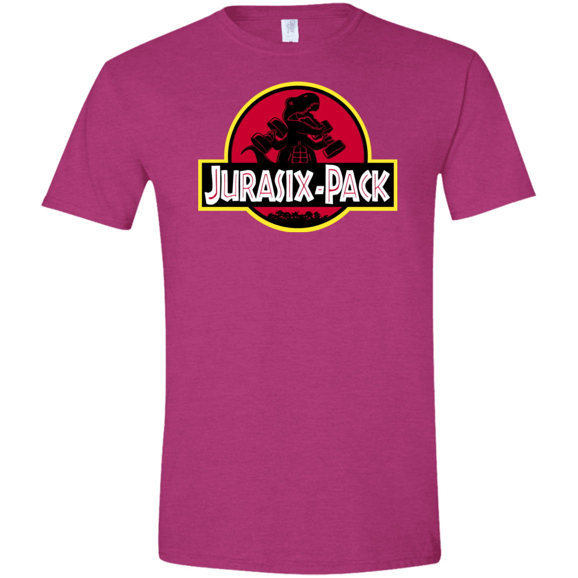 T-Shirts Antique Heliconia / S Jurasix-Pack Men's Semi-Fitted Softstyle