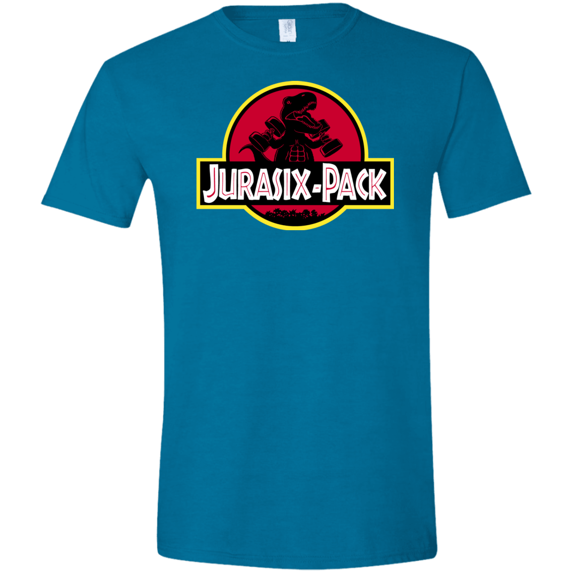 T-Shirts Antique Sapphire / S Jurasix-Pack Men's Semi-Fitted Softstyle