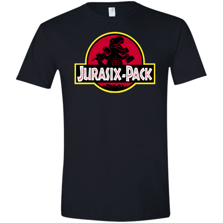 T-Shirts Black / X-Small Jurasix-Pack Men's Semi-Fitted Softstyle
