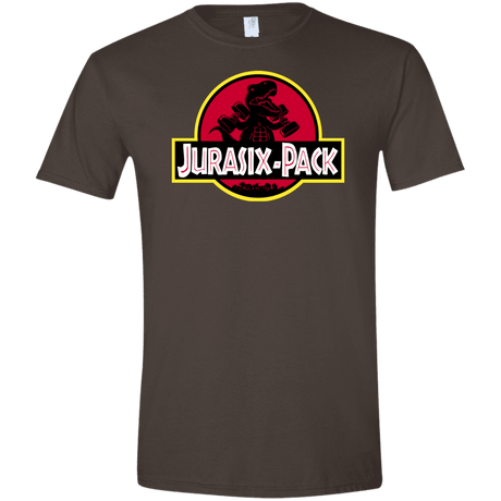 T-Shirts Dark Chocolate / S Jurasix-Pack Men's Semi-Fitted Softstyle
