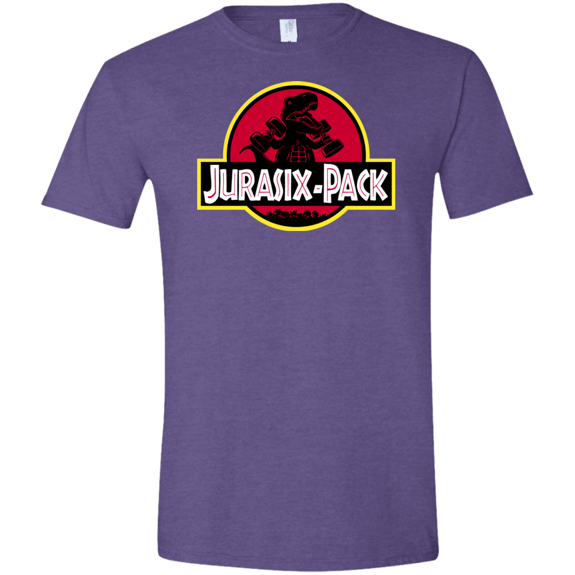 T-Shirts Heather Purple / S Jurasix-Pack Men's Semi-Fitted Softstyle