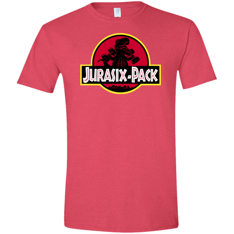 T-Shirts Heather Red / S Jurasix-Pack Men's Semi-Fitted Softstyle