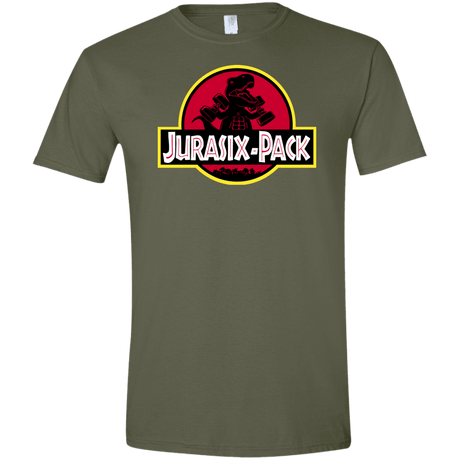 T-Shirts Military Green / S Jurasix-Pack Men's Semi-Fitted Softstyle