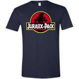 T-Shirts Navy / X-Small Jurasix-Pack Men's Semi-Fitted Softstyle