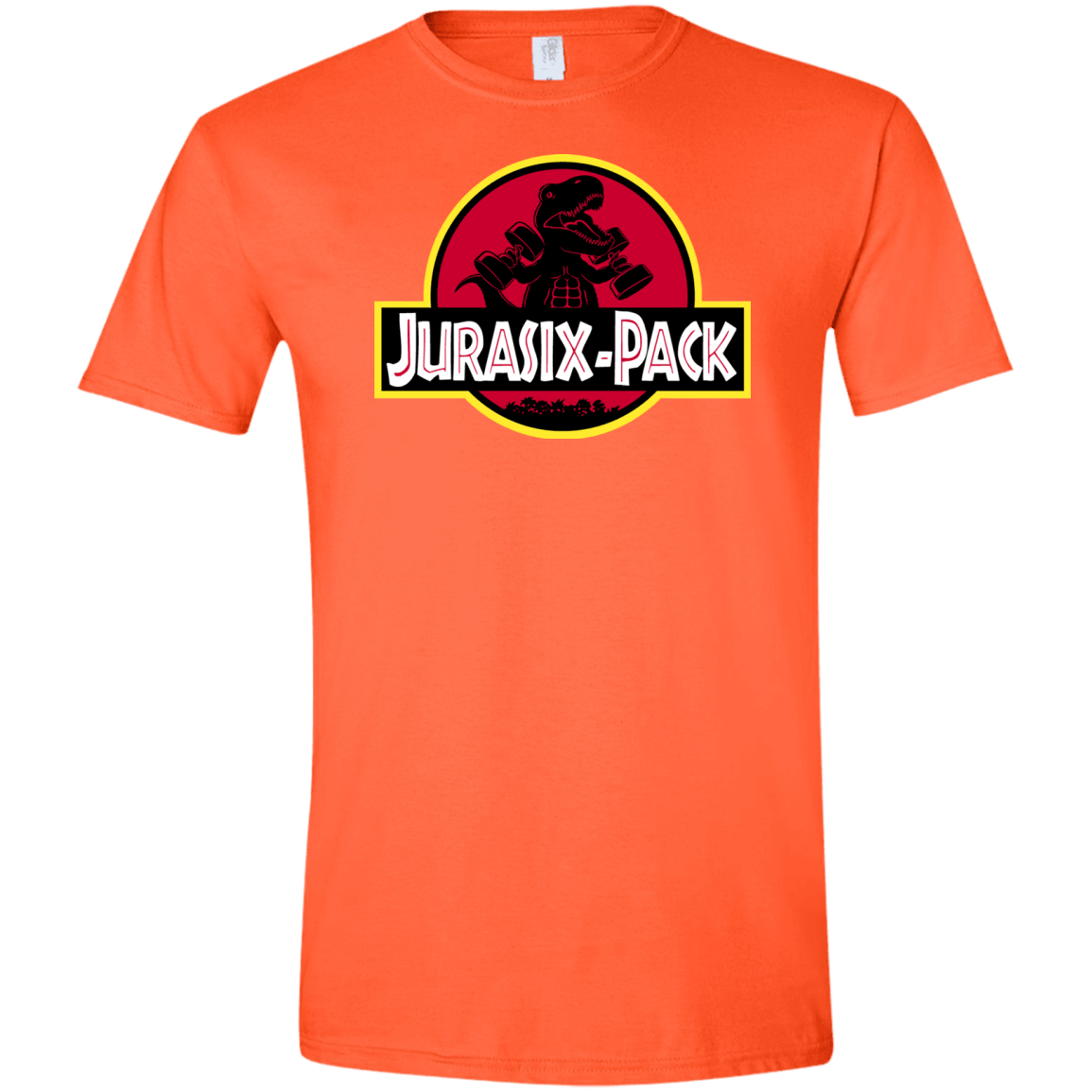 T-Shirts Orange / S Jurasix-Pack Men's Semi-Fitted Softstyle