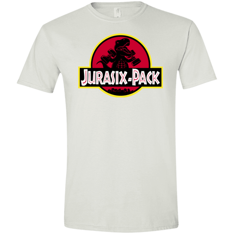 T-Shirts White / X-Small Jurasix-Pack Men's Semi-Fitted Softstyle