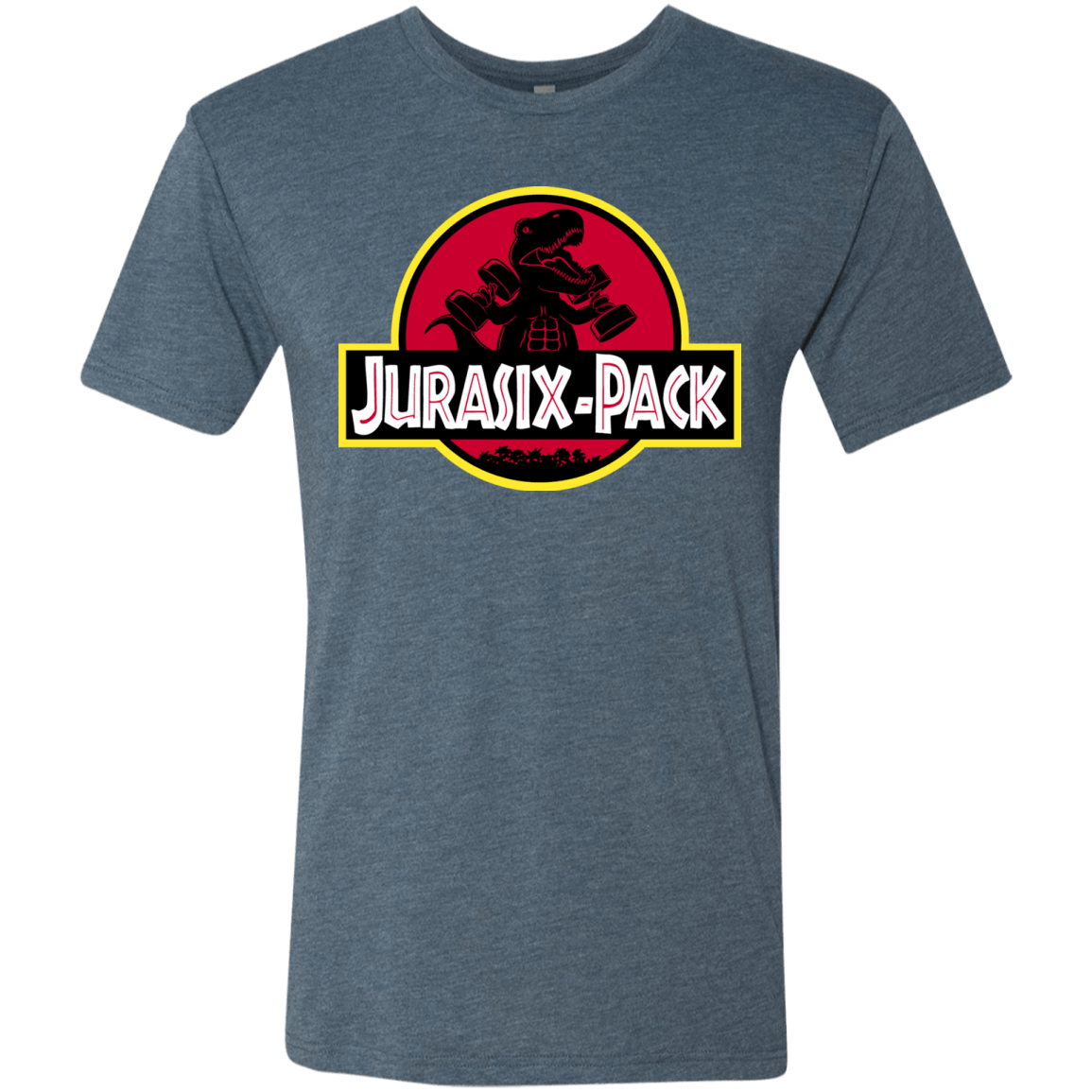 T-Shirts Indigo / S Jurasix-Pack Men's Triblend T-Shirt