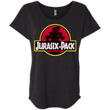 T-Shirts Vintage Black / X-Small Jurasix-Pack Triblend Dolman Sleeve