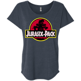 T-Shirts Vintage Navy / X-Small Jurasix-Pack Triblend Dolman Sleeve