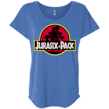 T-Shirts Vintage Royal / X-Small Jurasix-Pack Triblend Dolman Sleeve